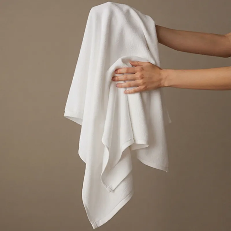 16S Satin Border Plain-Weave Bath Towel