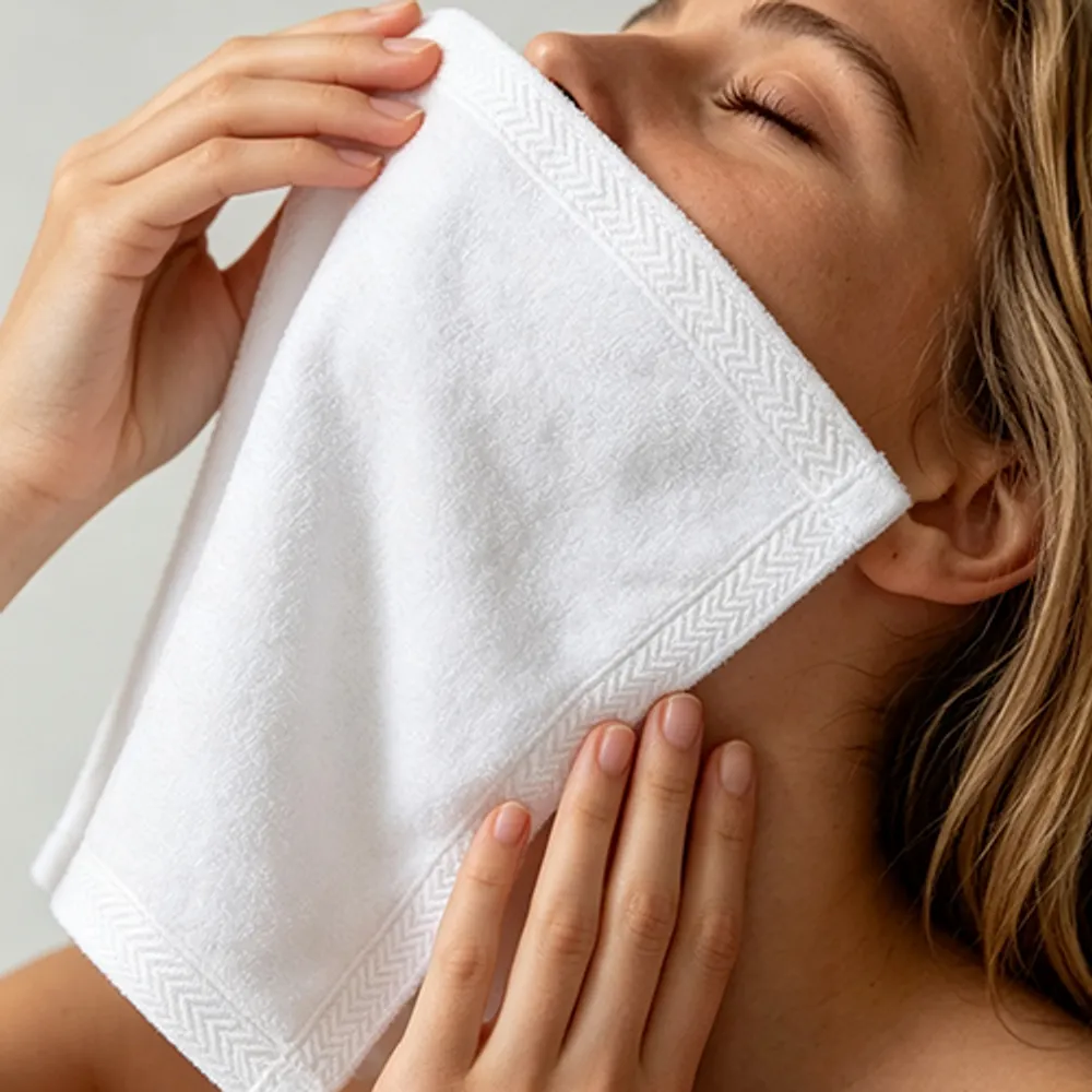 16S Platinum Satin Border Washcloth — Image 2