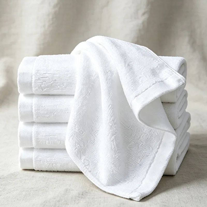 21S/2 & 32S/2 Satin Border Plain-Weave Washcloth