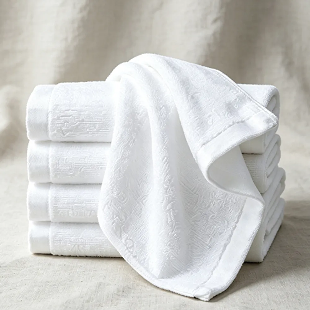 21S/2 & 32S/2 Satin Border Plain-Weave Washcloth