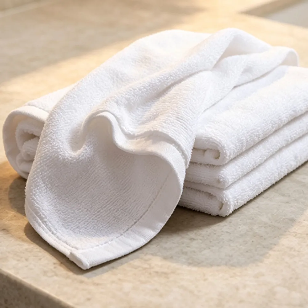 16S Satin Border Plain-Weave Washcloth